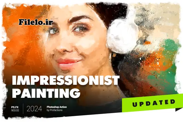 impressionist painting action 29 اکشن فتوشاپ تبدیل عکس به نقاشی امپرسیونیست 1