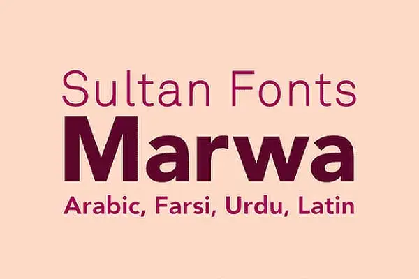 دانلود رایگان فونت فارسی Marwa Farsi Font حرفه‌ای و خاص 1