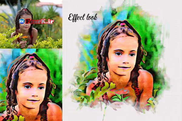 Mixed Media Photoshop Action 10 اکشن فتوشاپ سبک میکسمدیا؛ افکت هنری خاص 3