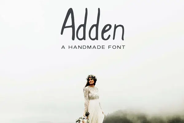 دانلود رایگان فونت دست‌نویس مدرن Adden Handmade 5