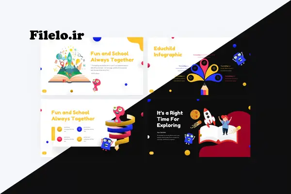 EduChild 6 آموزش جذاب برای کودکان با قالب پاورپوینت کودکانه EduChild 2