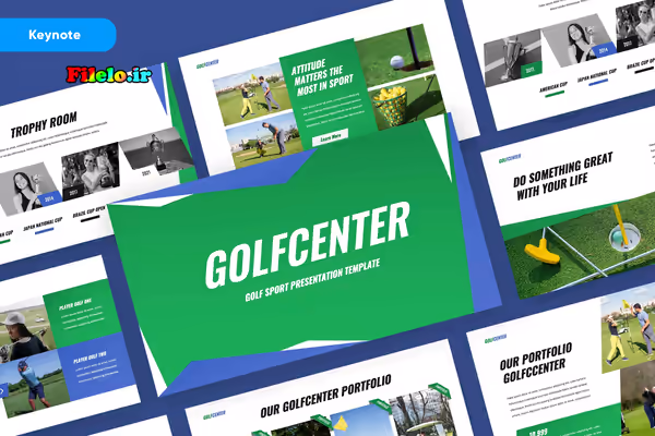 دانلود قالب پاورپوینت گلف Golfcenter برای ارائه حرفه‌ای 7