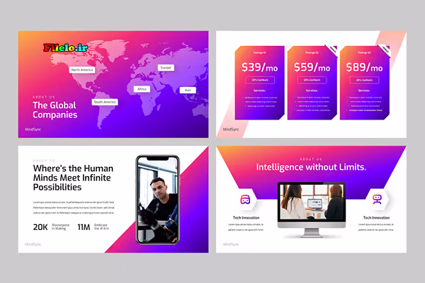 Artificial Intelligence Powerpoint 12 قالب پاورپوینت هوش مصنوعی Artificial: ارائههای حرفهای جذاب 5