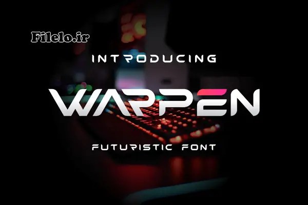 Warpen Font 41 فونت نمایشی انگلیسی Warpen رایگان برای طراحیهای خلاقانه 1