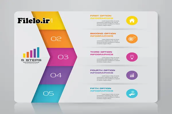 Presentation Chart 16 قالب اینفوگرافیک چارت 1