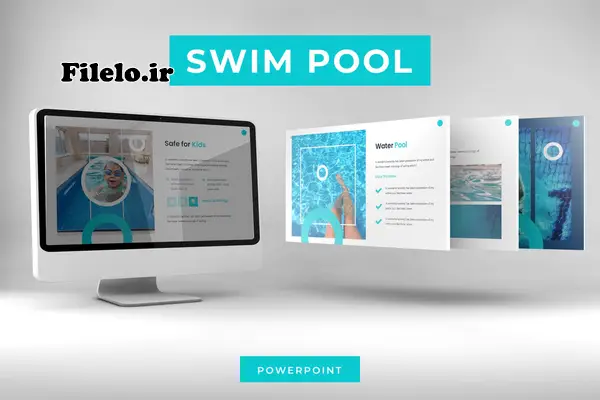 Swim Pool 26 ارائههای حرفهای جذاب با قالب پاورپوینت ورزش شنا Swim Pool 1