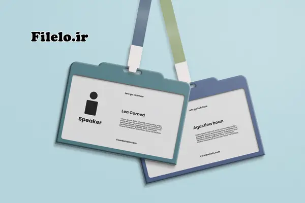 موکاپ فتوشاپ کارت شناسایی با بند آویز 1