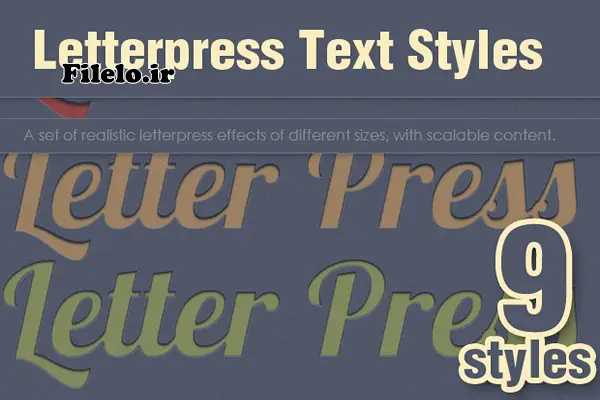 209 Premium Photoshop Text Styles 33 209 افکت متن و استایل فتوشاپ 10