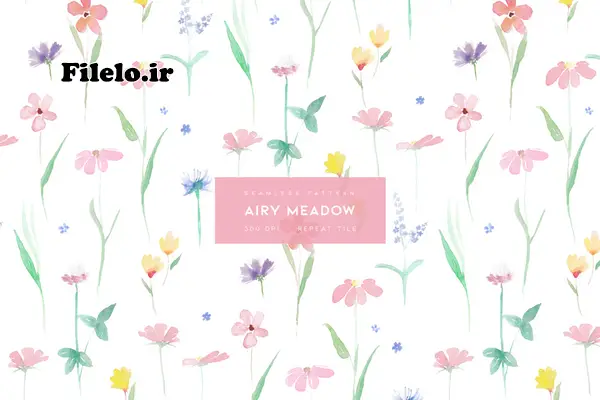 Airy Meadow 18 دانلود پترن گل و گیاه برای فتوشاپ Airy Meadow 1