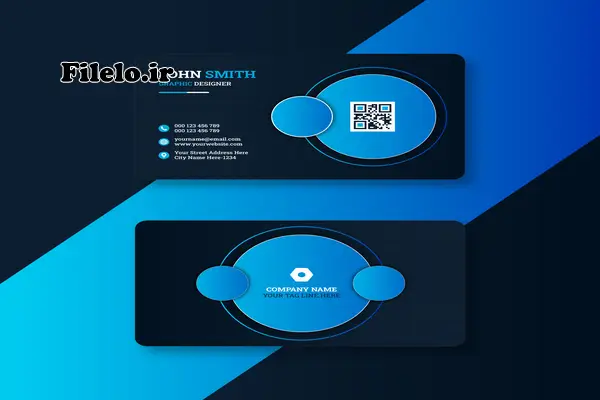 کارت ویزیت مدرن و حرفه‌ای Modern Business Card 1