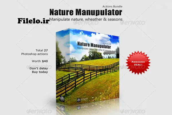 Nature Manipulator Actions 19 اکشن فتوشاپ تغییر نور، فصل و آبوهوا 1