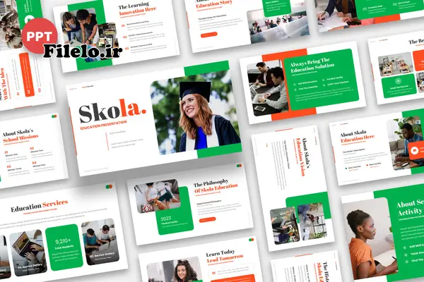 قالب آموزشی پاورپوینت Skola 1