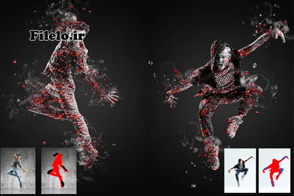 Volcano Photoshop Action 21 اکشن فتوشاپ آتشفشان 1