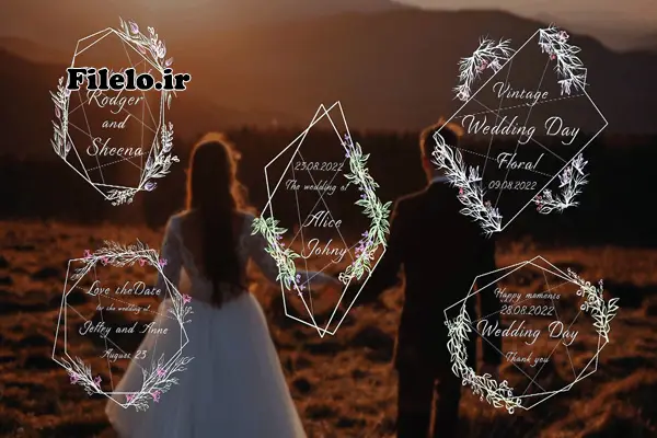 Wedding Titles V2 24 پروژه رایگان مجموعه عناوین عروسی پریمیر 1