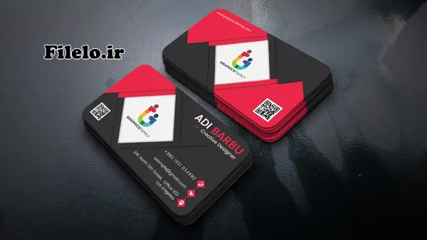 دانلود طرح کارت ویزیت شرکتی فتوشاپ لایه باز 1