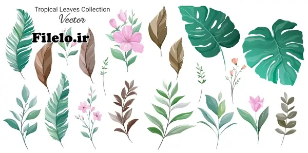 Autumn Leaves Vector 34 دانلود مجموعه 180 عکس و وکتور برگ پاییزی 12