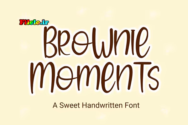 دانلود فونت انگلیسی Brownie Moments 1