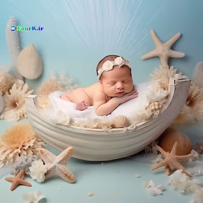 Floral Seas Set Digital Backdrops 14 دانلود مجموعه بک گراند دیجیتال گل و دریا و کودک Floral Seas Set Digital Backdrops 2