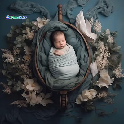 Floral Seas Set Digital Backdrops 18 دانلود مجموعه بک گراند دیجیتال گل و دریا و کودک Floral Seas Set Digital Backdrops 7