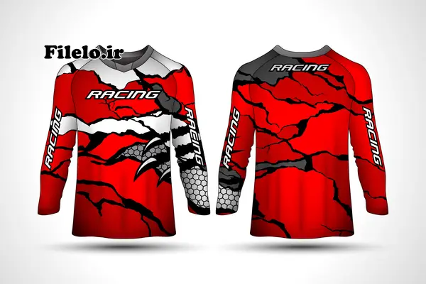 Sport Jersey Long Sleeve Psd 19 دانلود طرح PSD پیراهن ورزشی آستین بلند برای فتوشاپ 1