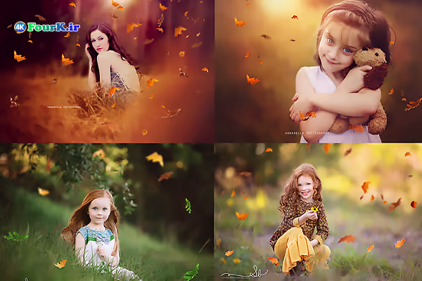 Falling Leaves Photo Overlays 11 افکت برگ های در حال ریزش